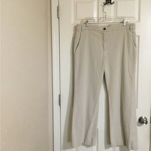 Bruno Cucinelli Corduroy Beige wide leg pants size 12